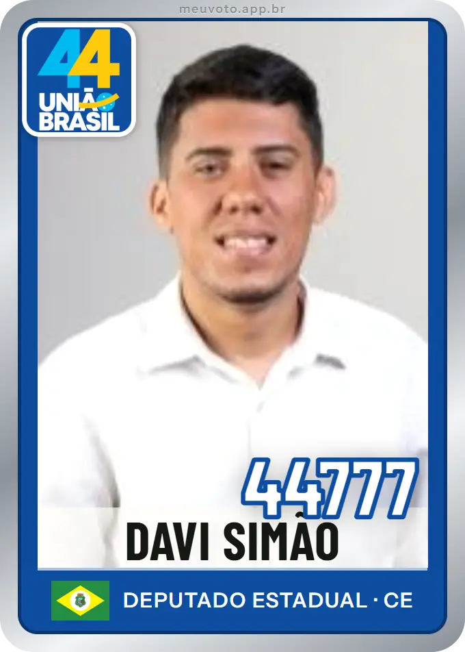 Carta de Davi Simão, número 44777, União