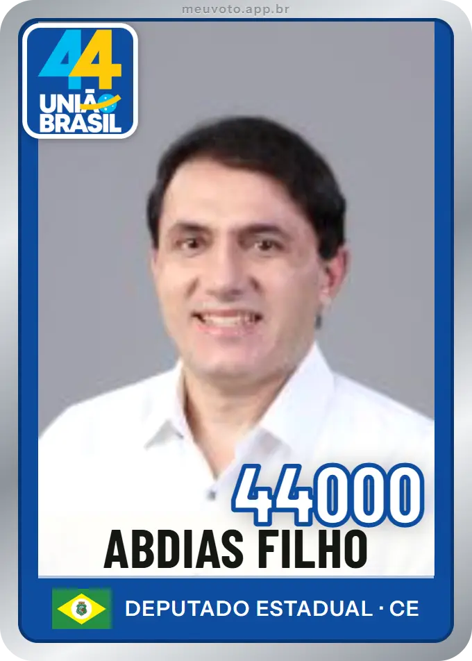 Carta de Abdias Filho, número 44000, União