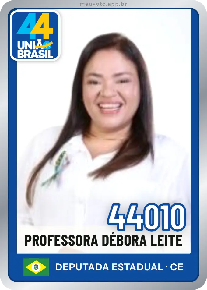 Carta de Professora Débora Leite, número 44010, União