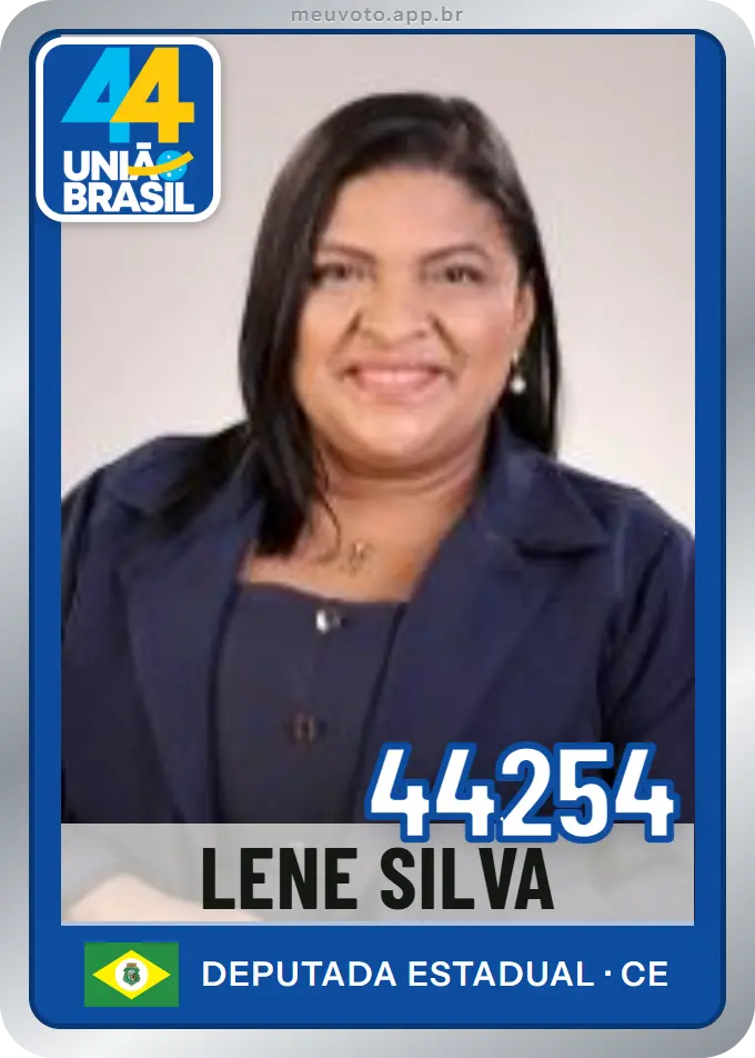 Carta de Lene Silva, número 44254, União