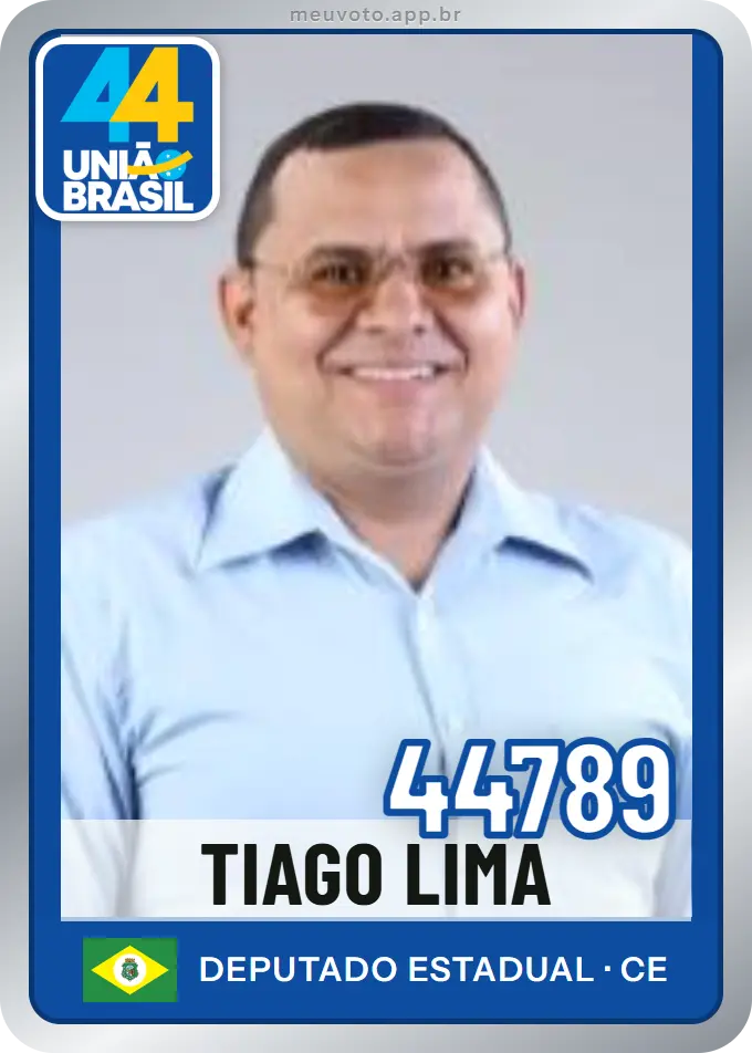 Carta de Tiago Lima, número 44789, União