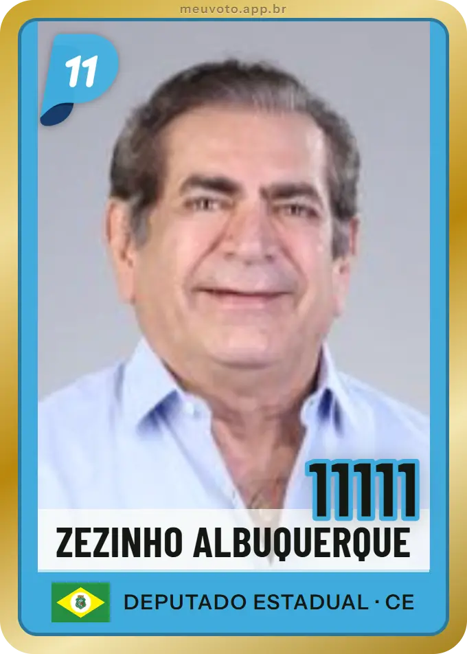 Carta de Zezinho Albuquerque, número 11111, PP