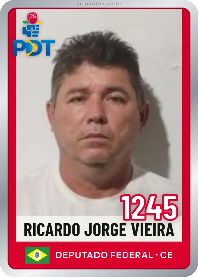Carta de Ricardo Jorge Vieira, número 1245, PDT