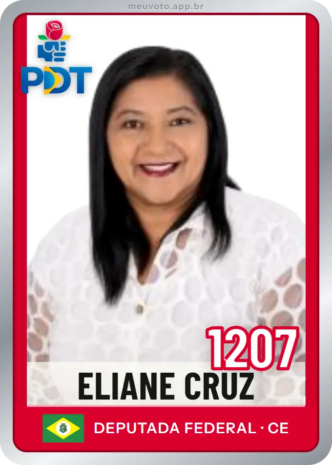 Carta de Eliane Cruz, número 1207, PDT