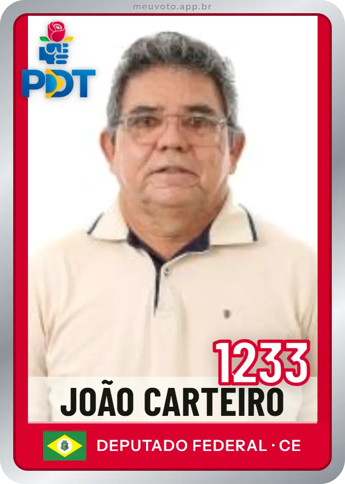 Carta de João Carteiro, número 1233, PDT