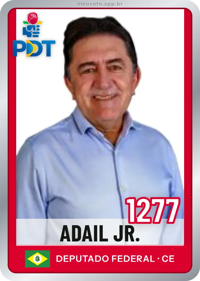 Carta de Adail Jr., número 1277, PDT