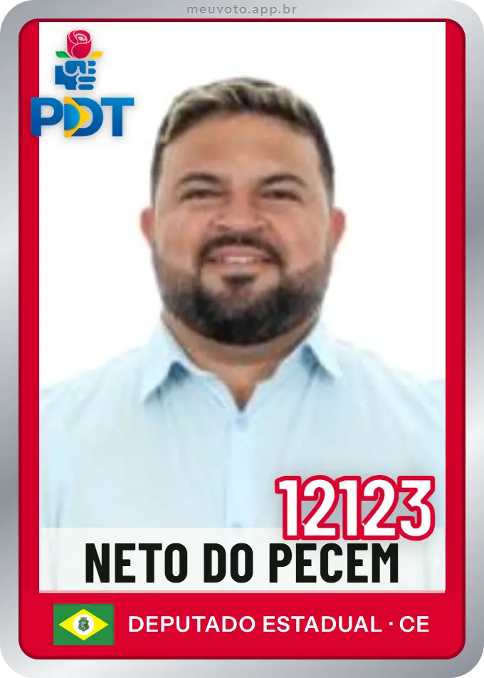 Carta de Neto do Pecem, número 12123, PDT