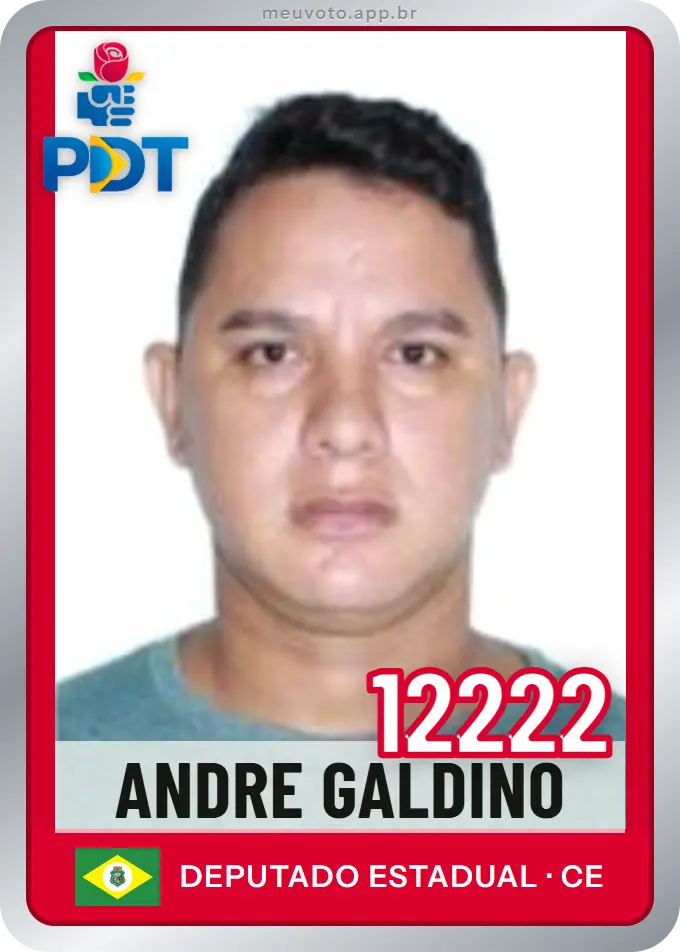 Carta de Andre Galdino, número 12222, PDT