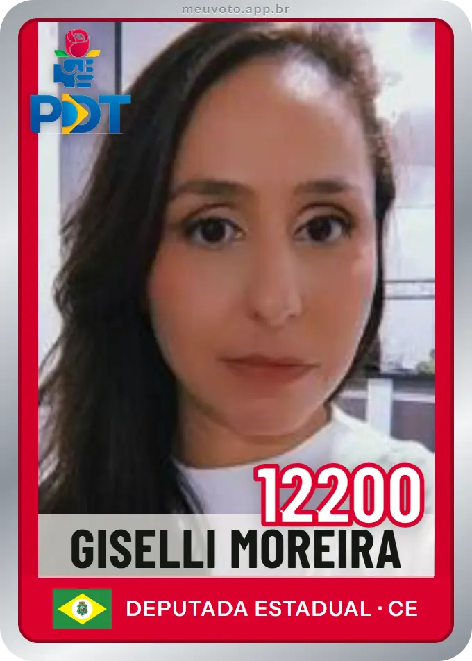 Carta de Giselli Moreira, número 12200, PDT