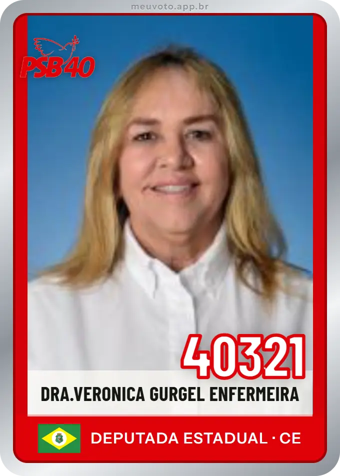 Carta de Dra.veronica Gurgel Enfermeira, número 40321, PSB