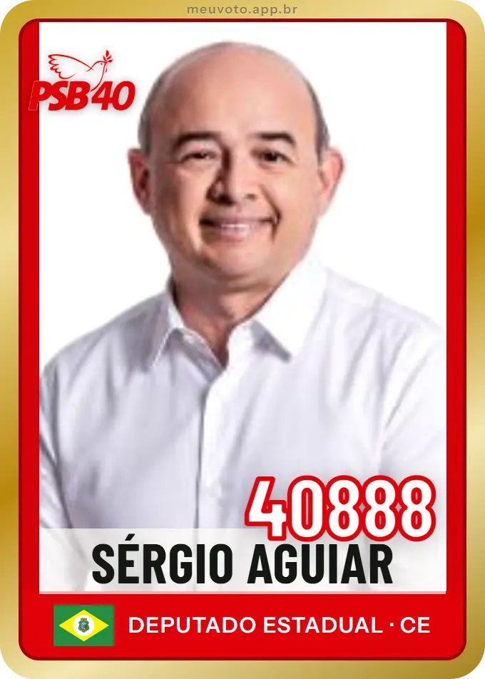 Carta de Sérgio Aguiar, número 40888, PSB