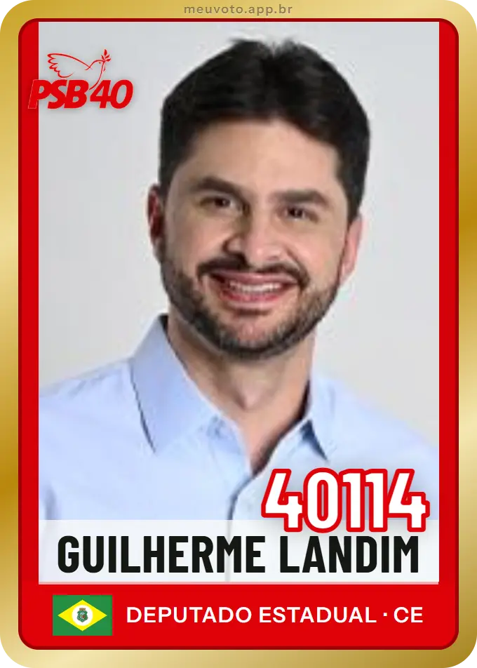 Carta de Guilherme Landim, número 40114, PSB