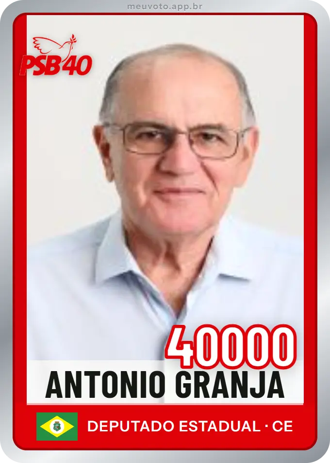Carta de Antonio Granja, número 40000, PSB