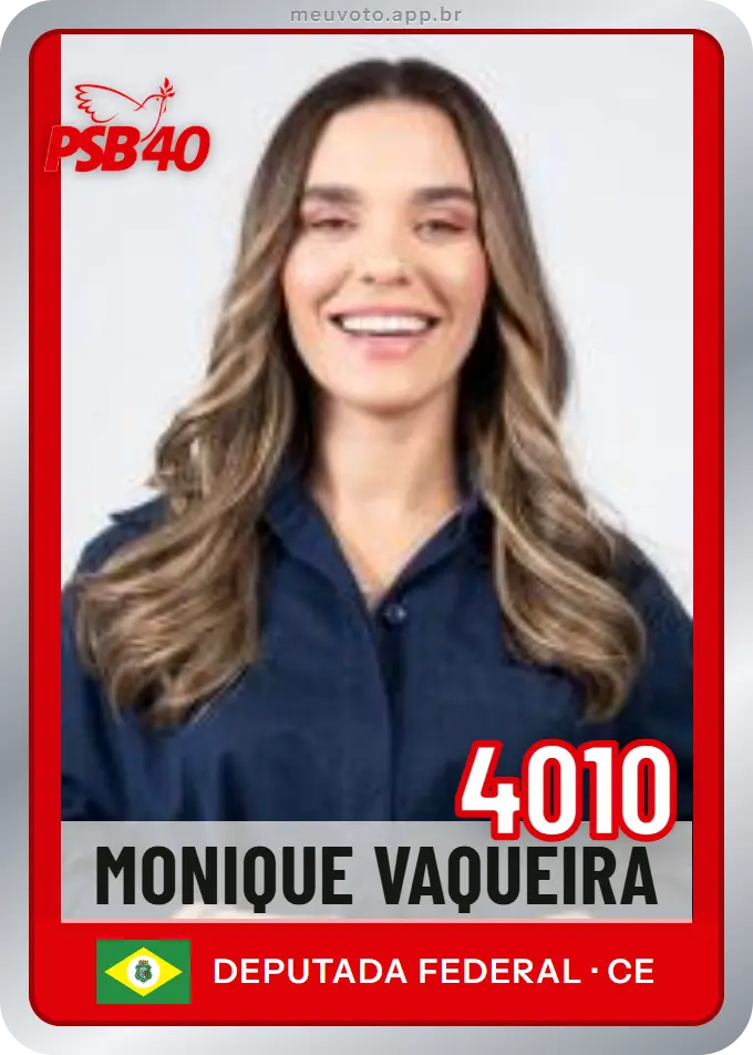 Carta de Monique Vaqueira, número 4010, PSB