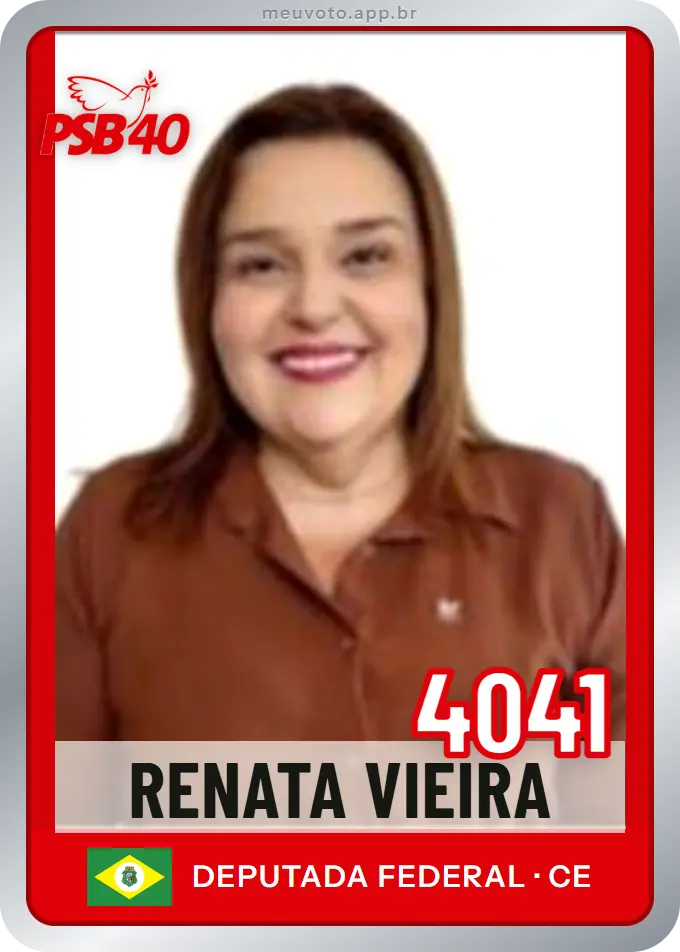Carta de Renata Vieira, número 4041, PSB