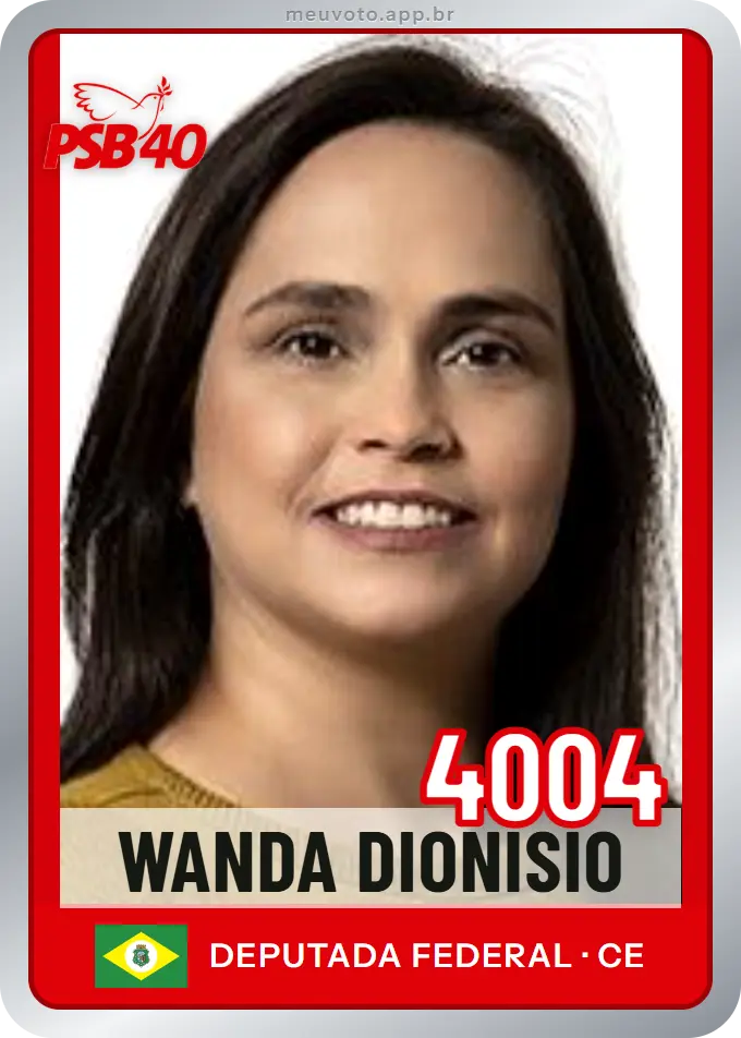 Carta de Wanda Dionisio, número 4004, PSB