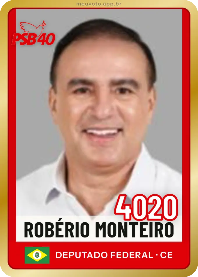 Carta de Robério Monteiro, número 4020, PSB