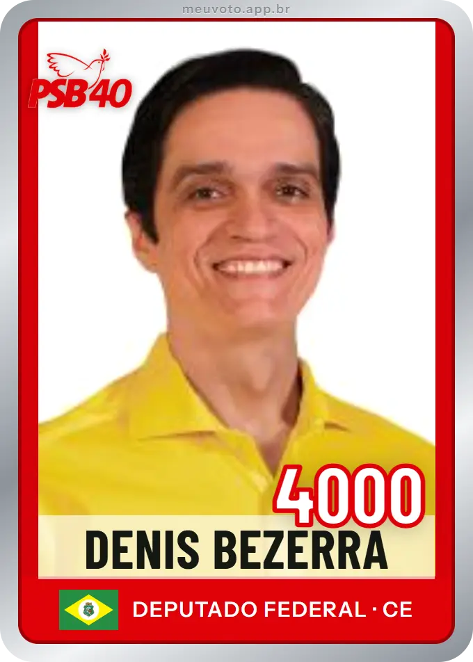 Carta de Denis Bezerra, número 4000, PSB
