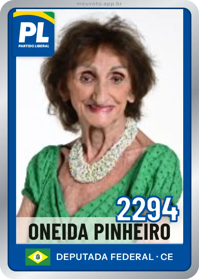 Carta de Oneida Pinheiro, número 2294, PL