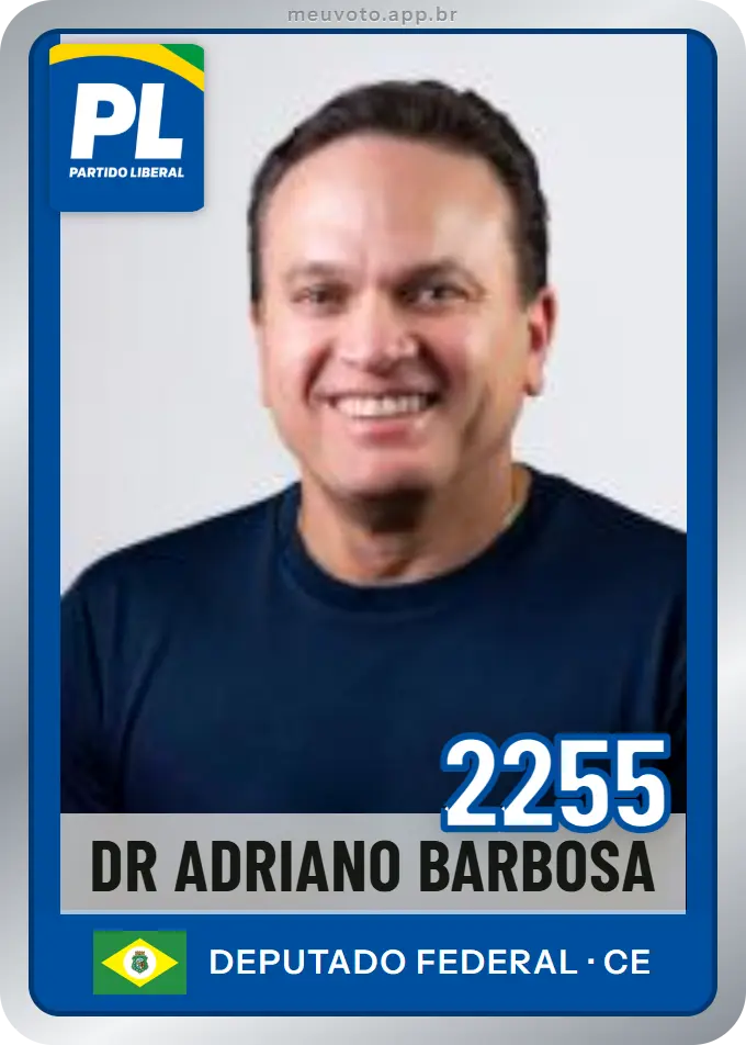 Carta de Dr Adriano Barbosa, número 2255, PL
