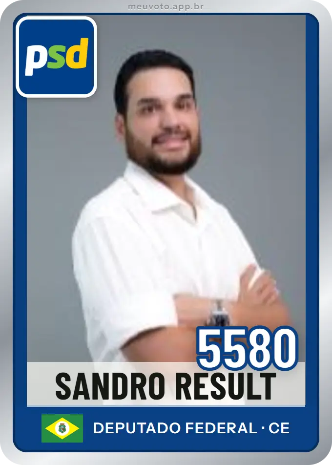 Carta de Sandro Result, número 5580, PSD