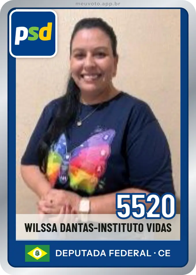 Carta de Wilssa Dantas-Instituto Vidas, número 5520, PSD