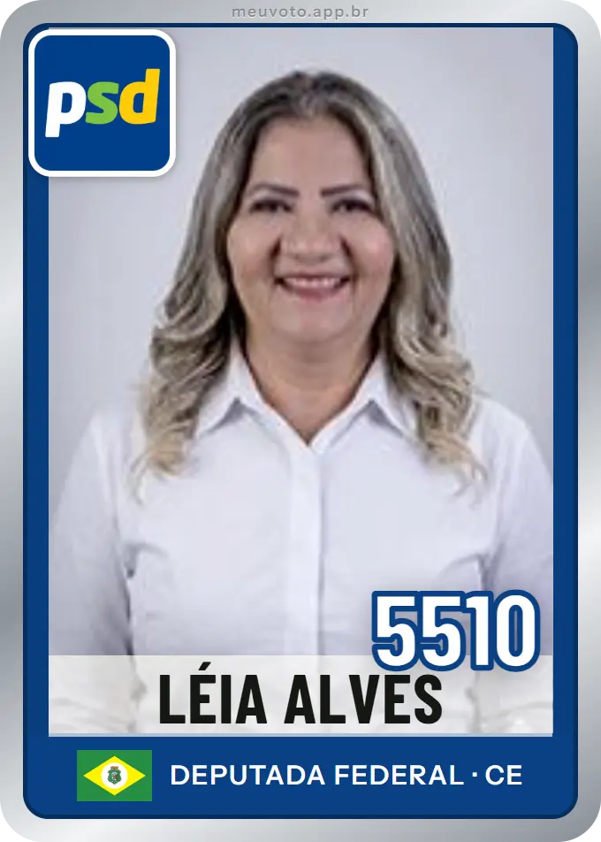 Carta de Léia Alves, número 5510, PSD