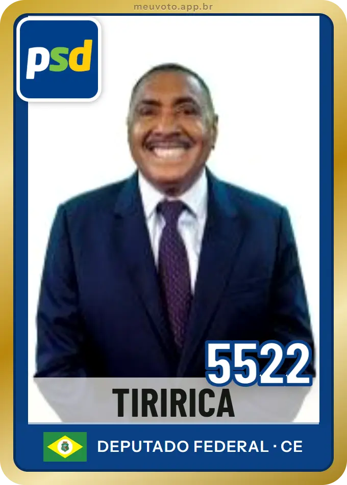 Carta de Tiririca, número 5522, PSD