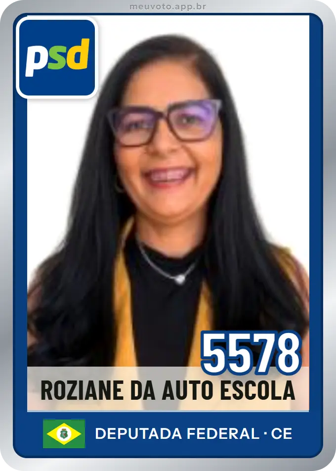 Carta de Roziane da Auto Escola, número 5578, PSD