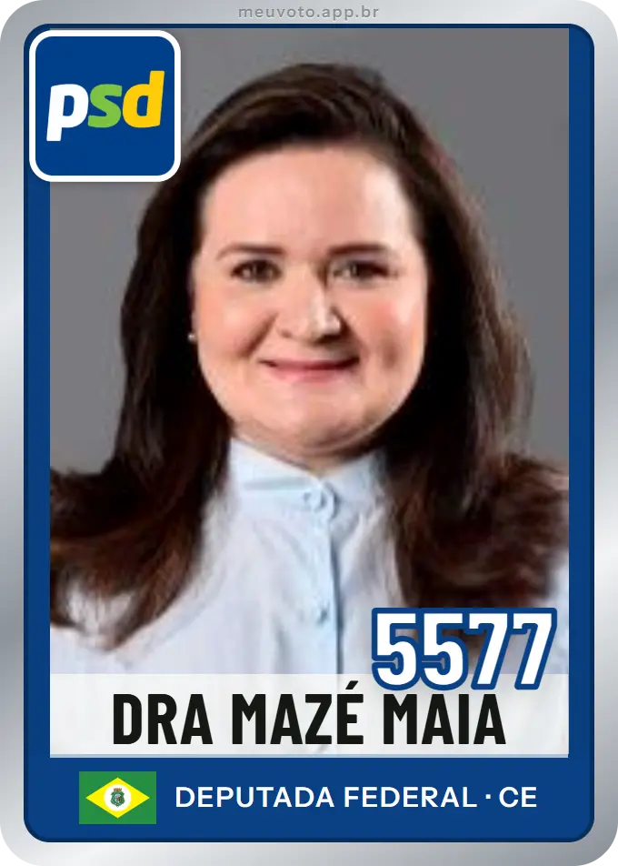 Carta de Dra Mazé Maia, número 5577, PSD
