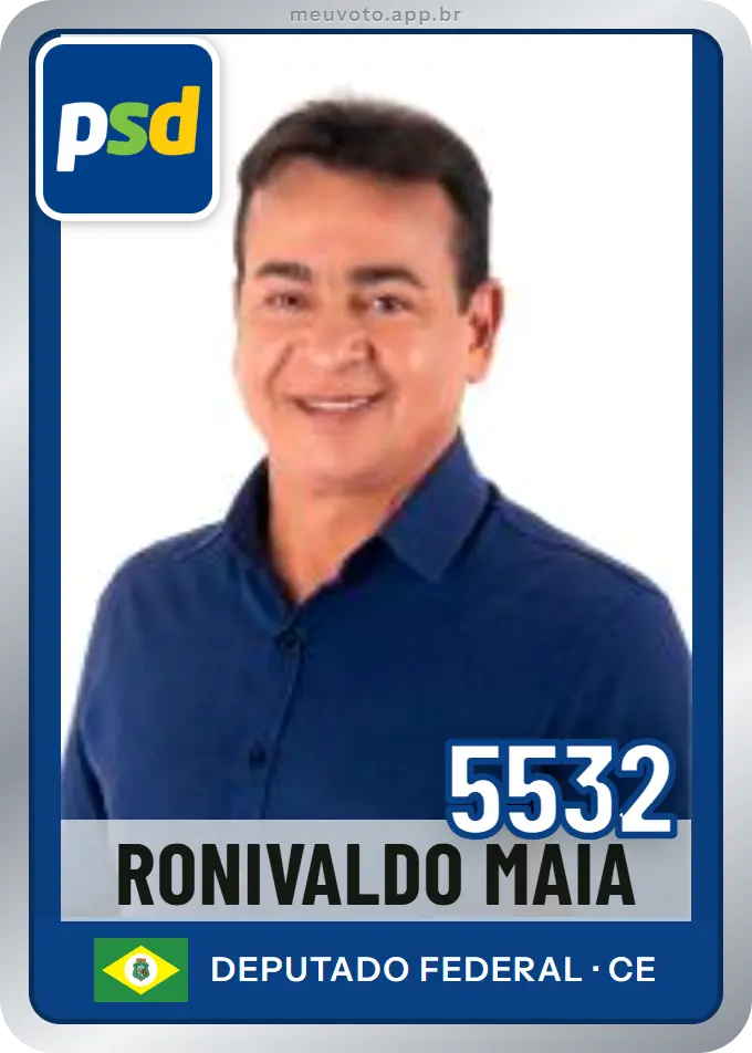 Carta de Ronivaldo Maia, número 5532, PSD