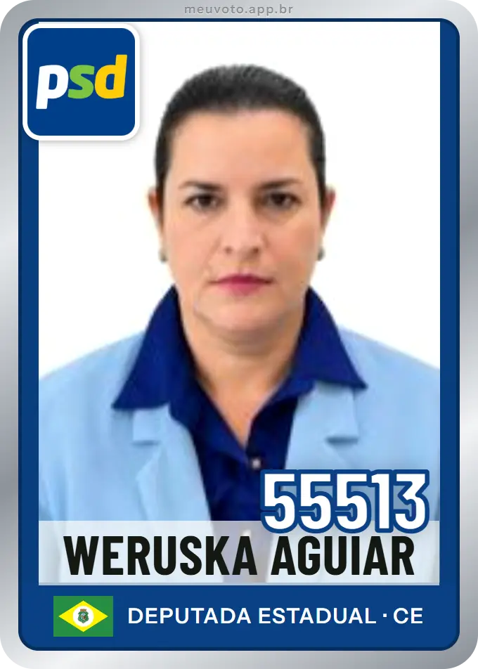 Carta de Weruska Aguiar, número 55513, PSD