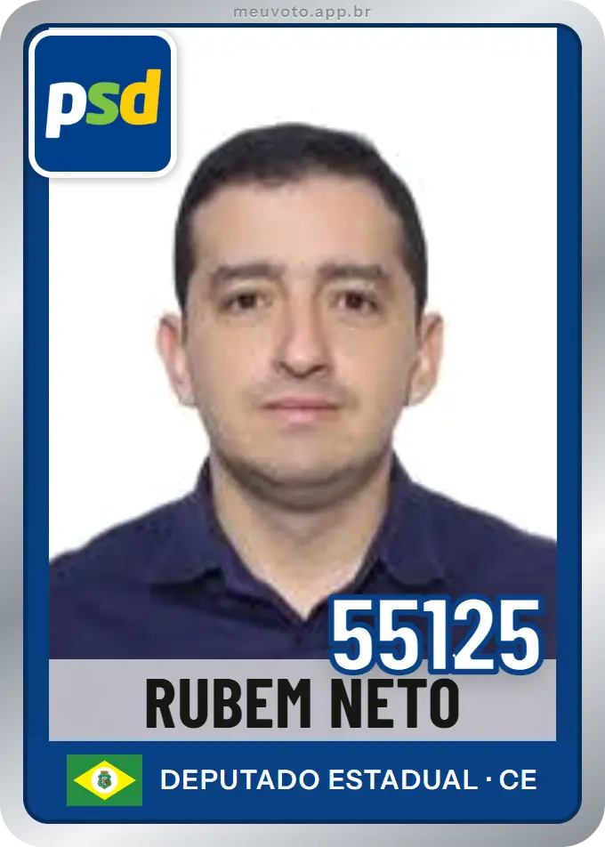Carta de Rubem Neto, número 55125, PSD