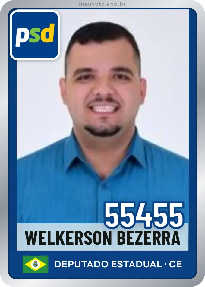Carta de Welkerson Bezerra, número 55455, PSD