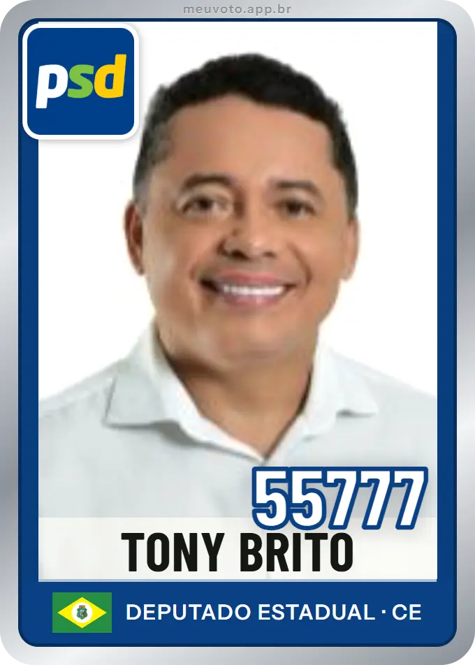 Carta de Tony Brito, número 55777, PSD