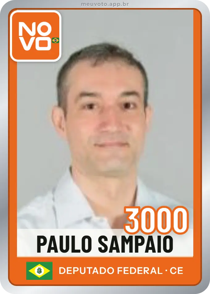 Carta de Paulo Sampaio, número 3000, Novo