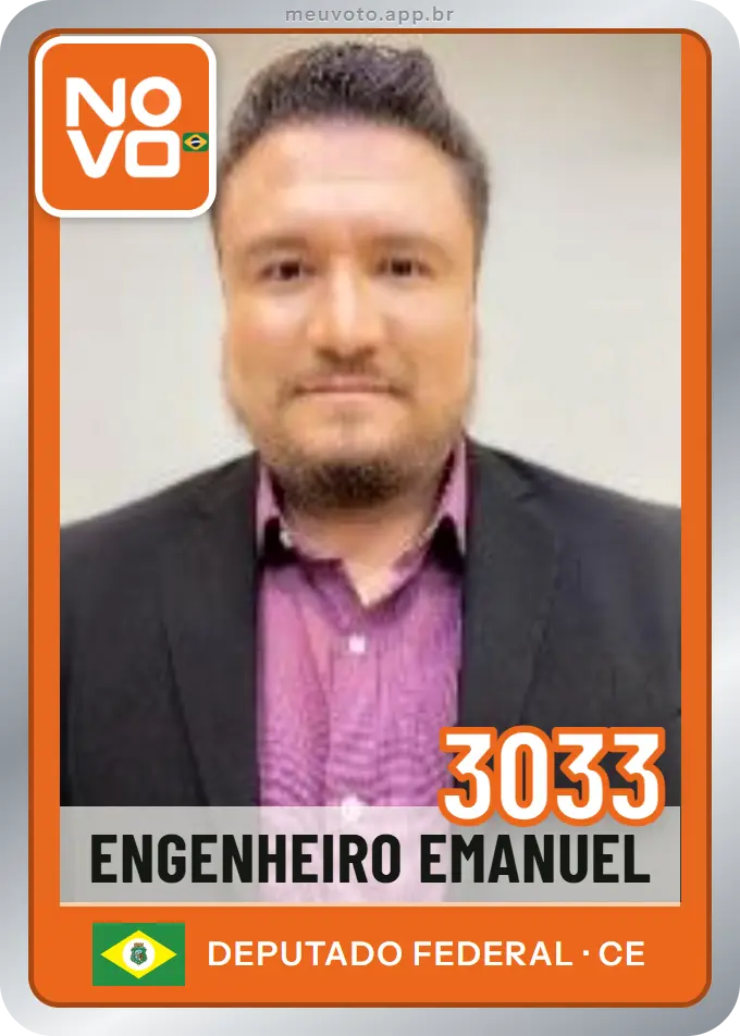 Carta de Engenheiro Emanuel, número 3033, Novo