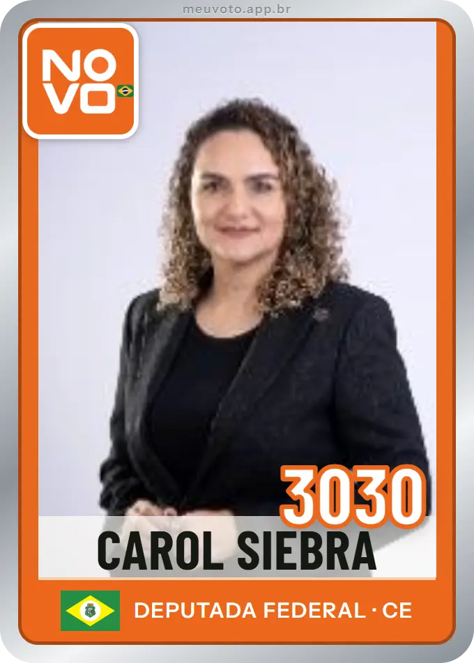 Carta de Carol Siebra, número 3030, Novo