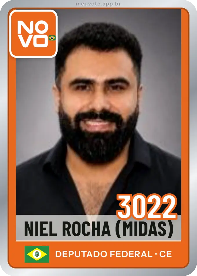 Carta de Niel Rocha (midas), número 3022, Novo