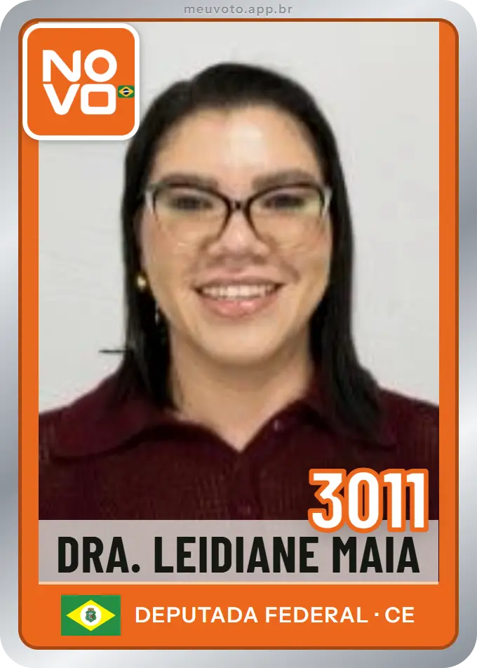 Carta de Dra. Leidiane Maia, número 3011, Novo