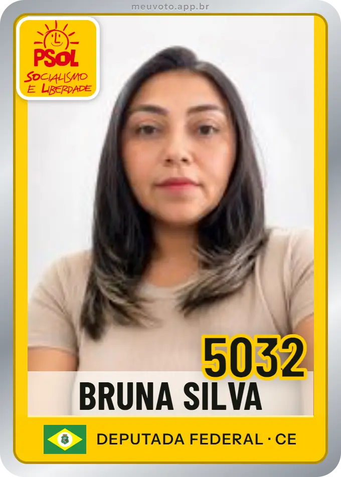 Carta de Bruna Silva, número 5032, PSOL