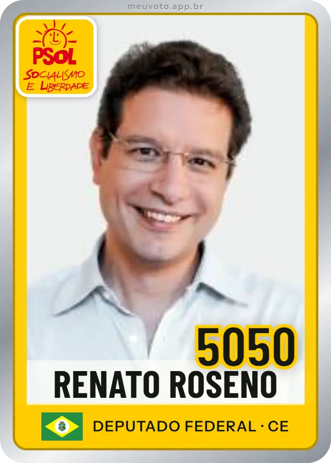 Carta de Renato Roseno, número 5050, PSOL