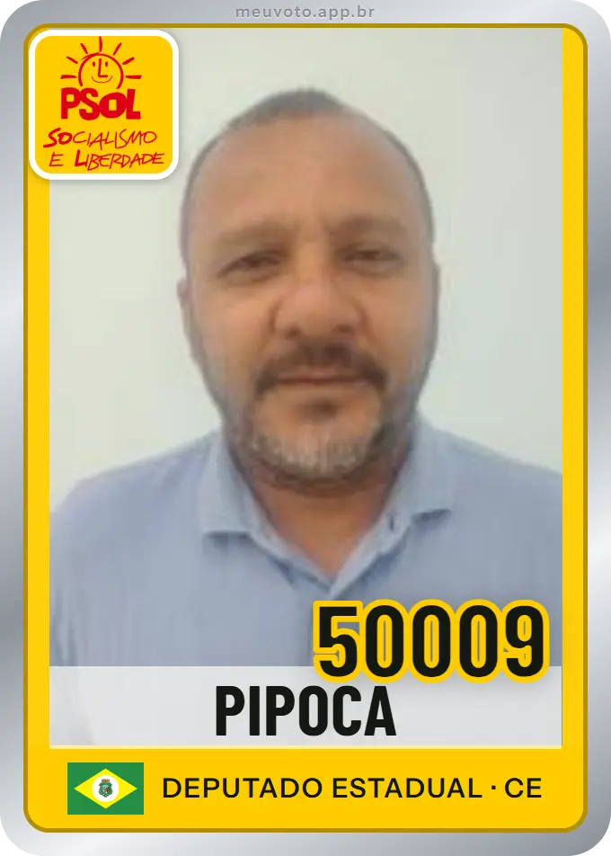 Carta de Pipoca, número 50009, PSOL