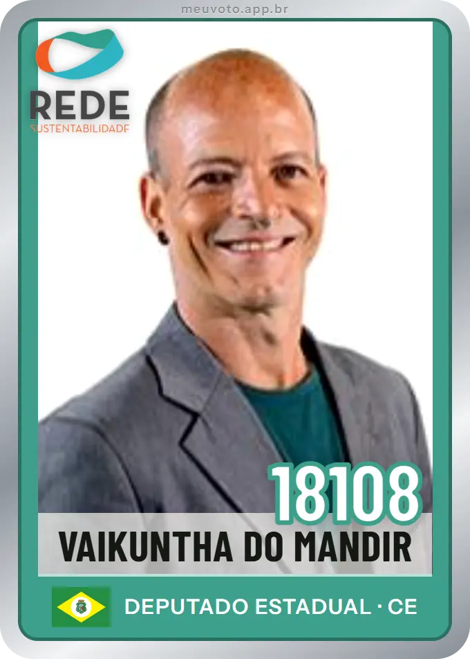 Carta de Vaikuntha do Mandir, número 18108, Rede