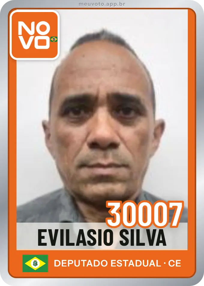 Carta de Evilasio Silva, número 30007, Novo