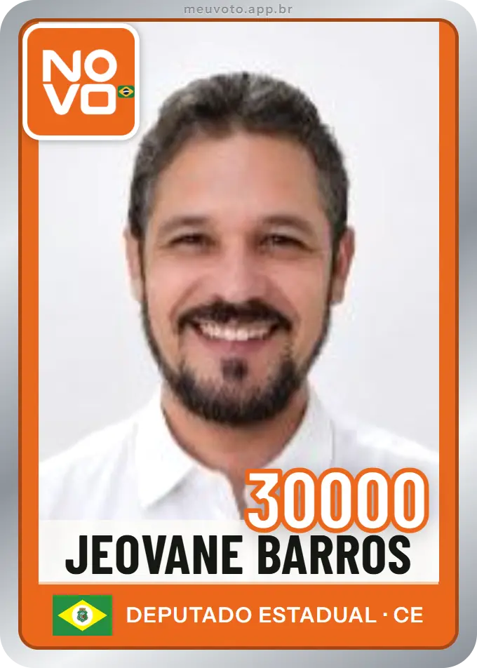 Carta de Jeovane Barros, número 30000, Novo