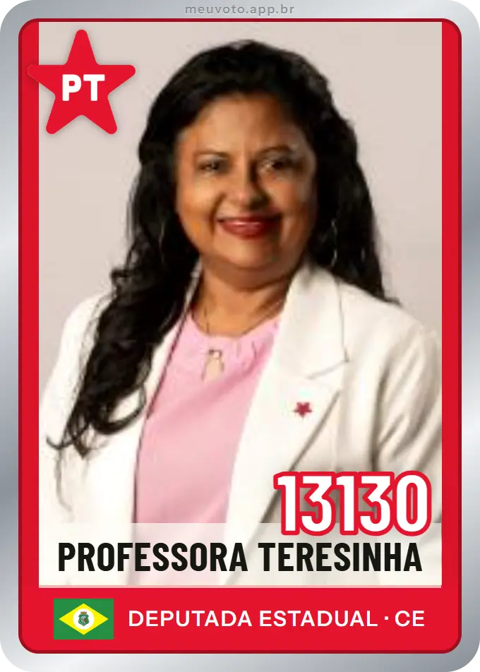 Carta de Professora Teresinha, número 13130, PT