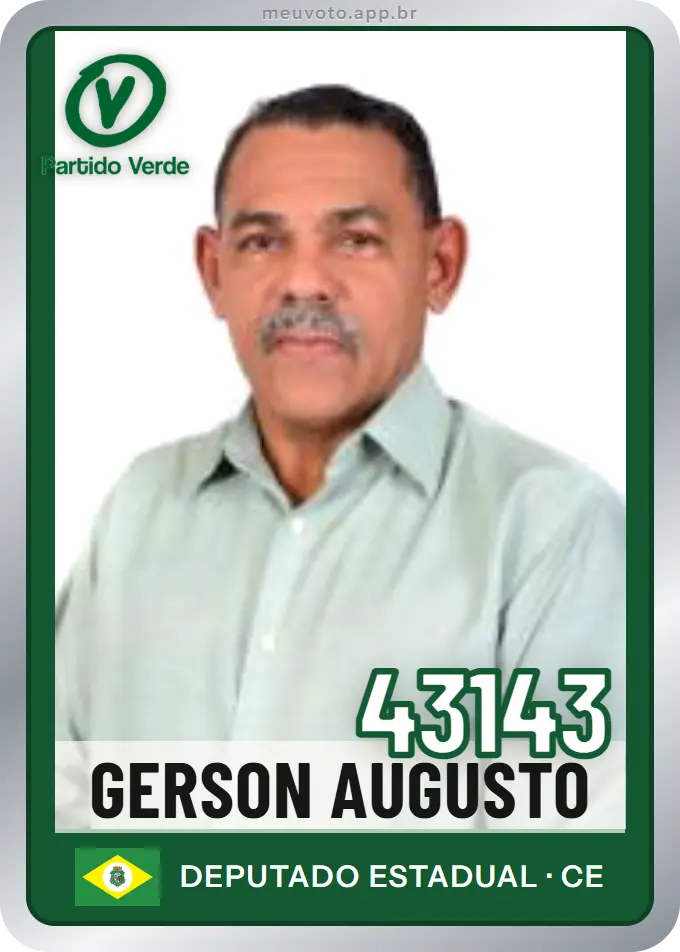 Carta de Gerson Augusto, número 43143, PV
