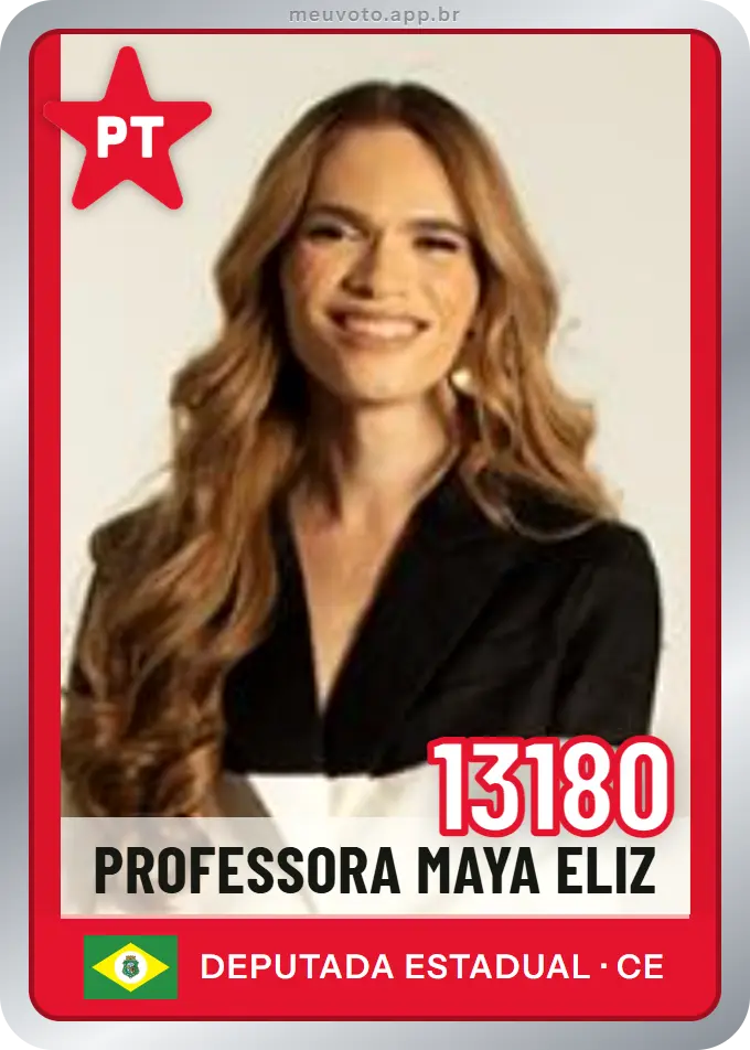 Carta de Professora Maya Eliz, número 13180, PT
