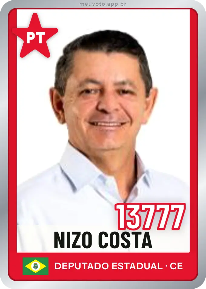 Carta de Nizo Costa, número 13777, PT